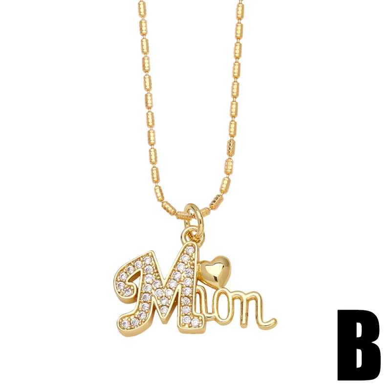 Mom ♥ Necklace- Includes a beautiful gift box with flowers and wrapped.