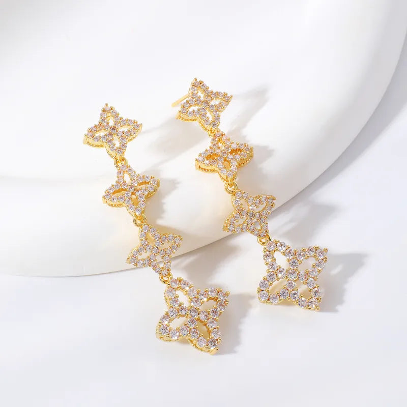 Elegant Earrings with a flower design
