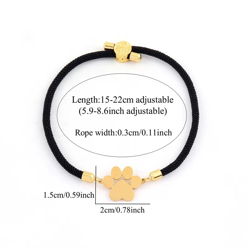 Paw adjustable bracelets