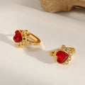 Red Heart Earrings- love Collection