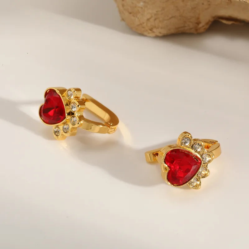 Red Heart Earrings- love Collection