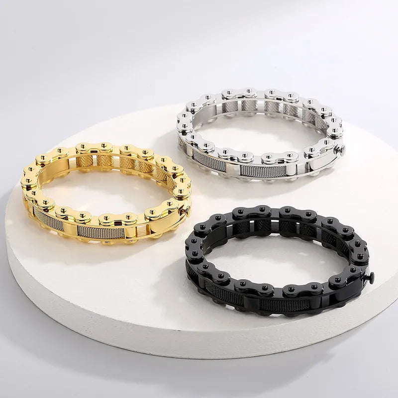Vintage Style Men Bracelet- 18K Gold Plated