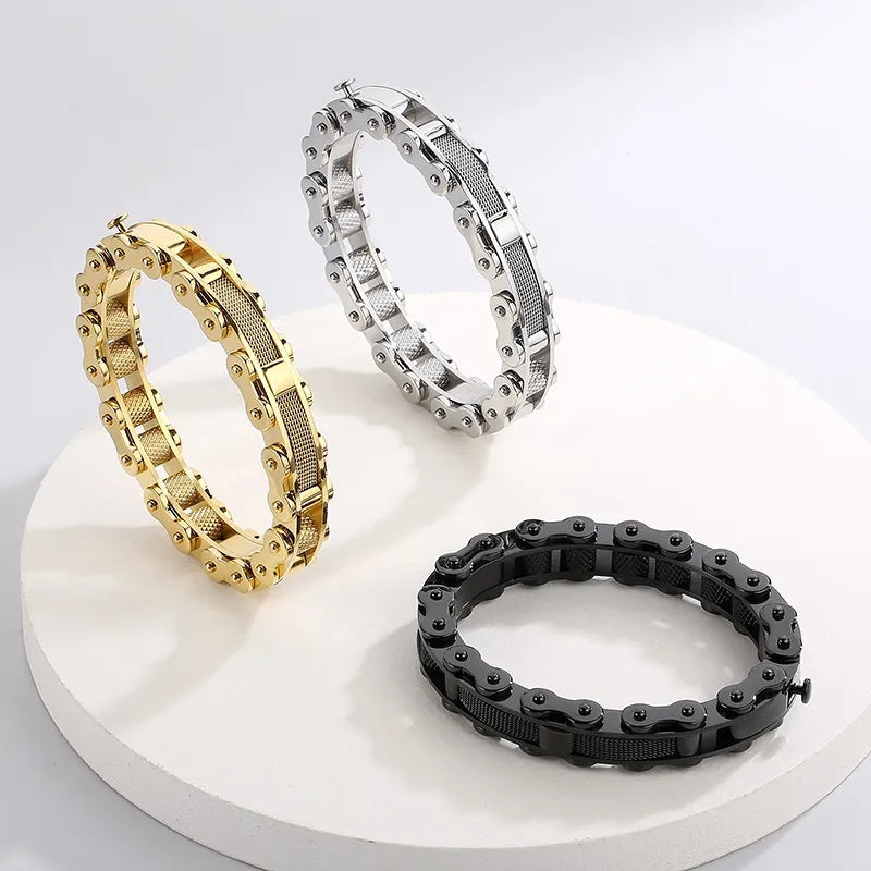 Vintage Style Men Bracelet- 18K Gold Plated