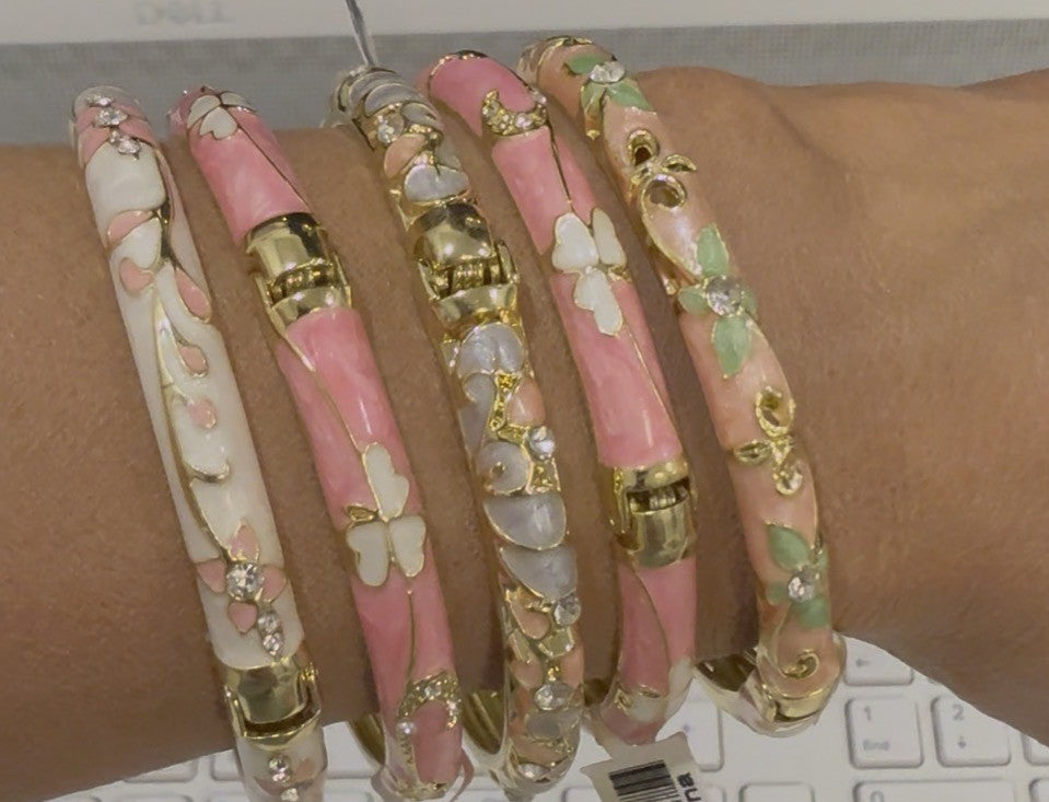 Retro Luxury Porcelain Single Layer Bracelets