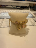 Bracelet with charms and flowers