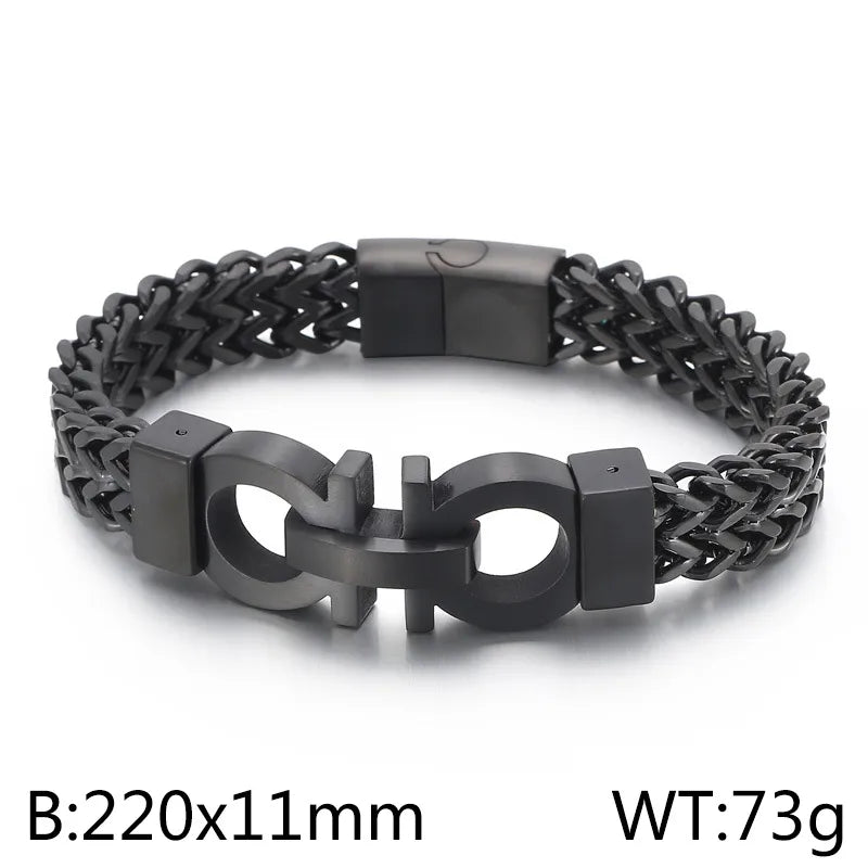 Men Casual and Elegant Real Gold Plated Bracelet